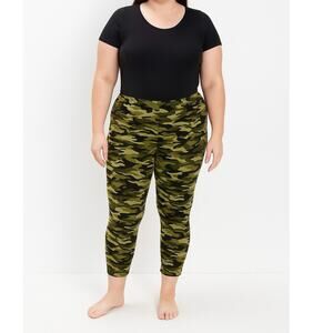 No Boundaries Camouflage Ankle Leggings Size 3X High Waist Stretchy Camo Pants